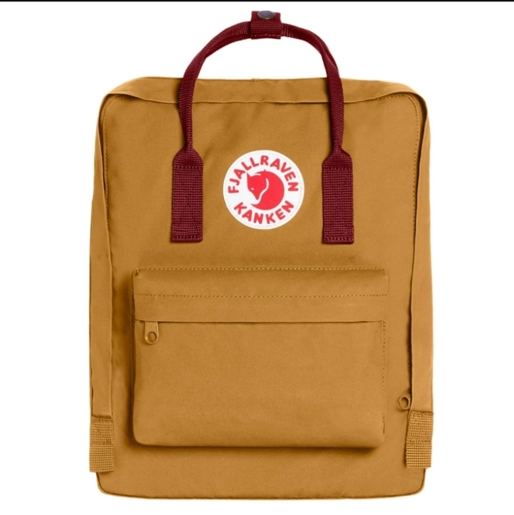 Fjallraven - Kanken Classic Backpack for Everyday, Acorn/Ox Red
